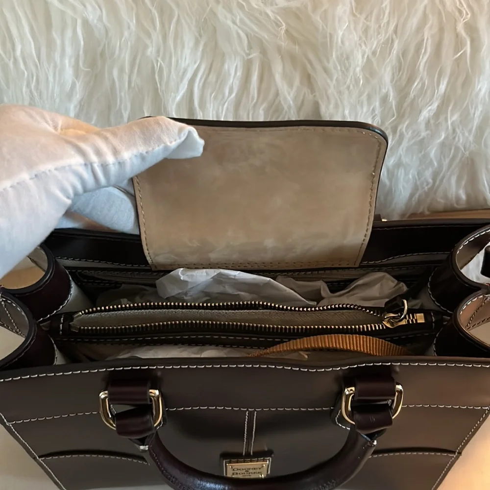 Dooney and Bourke Handbag - Bordeaux Color with Dust Bag - Picture 8 of 15